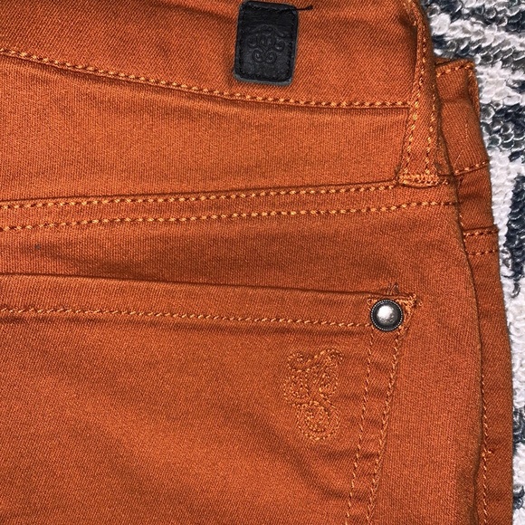 Orange mid rise skinny jeans - Picture 4 of 5
